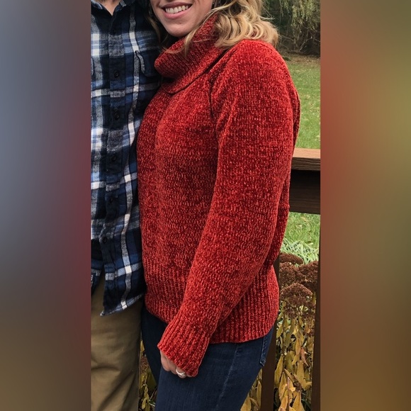 LOFT Chenille Cowl Neck Sweater S - Picture 4 of 5